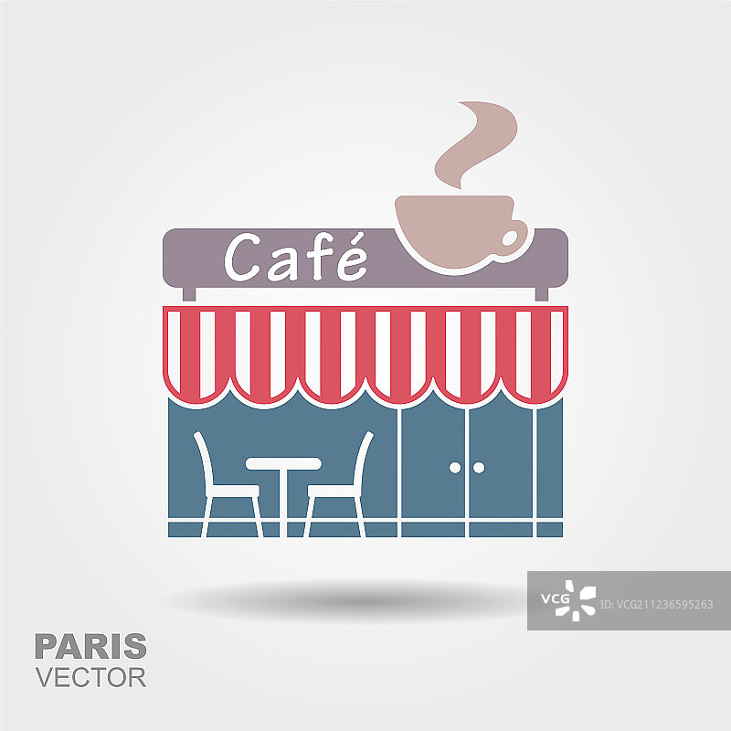 巴黎街头咖啡馆图片素材