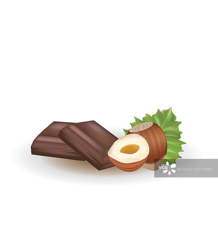 榛子巧克力糖球图片素材
