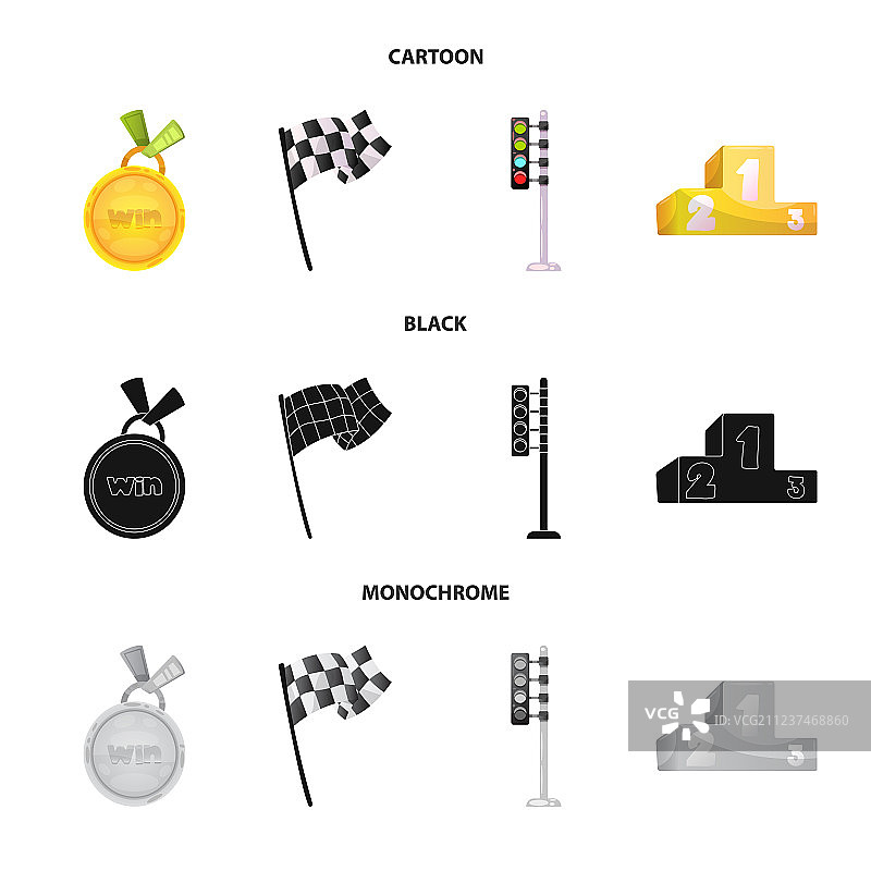 汽车及汽车拉力赛标志套的设计图片素材