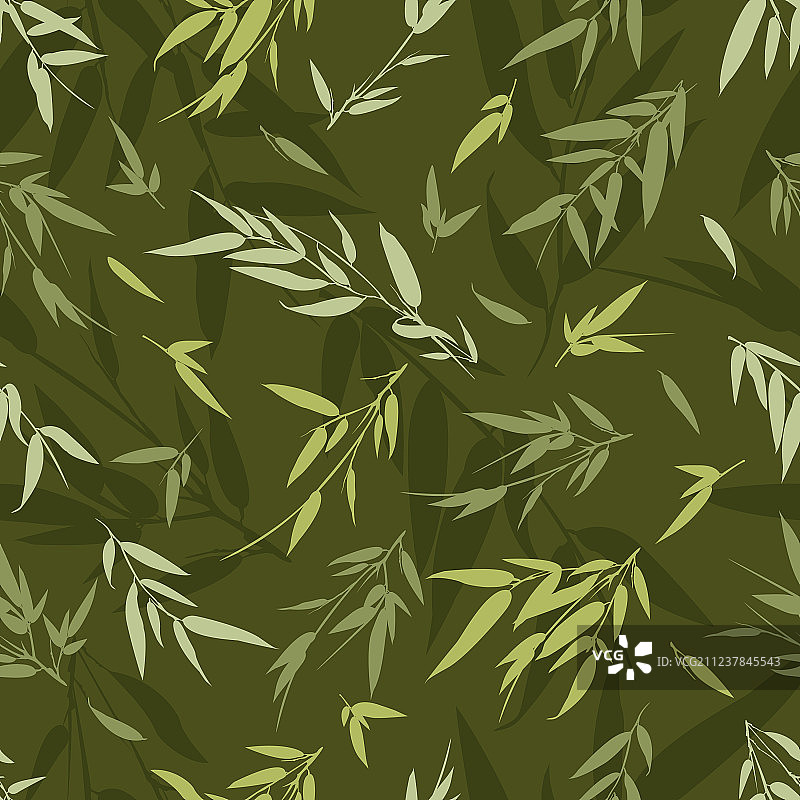 竹绿枝无缝背景图片素材