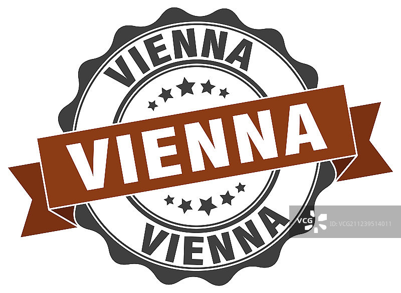 维也纳圆带印章图片素材