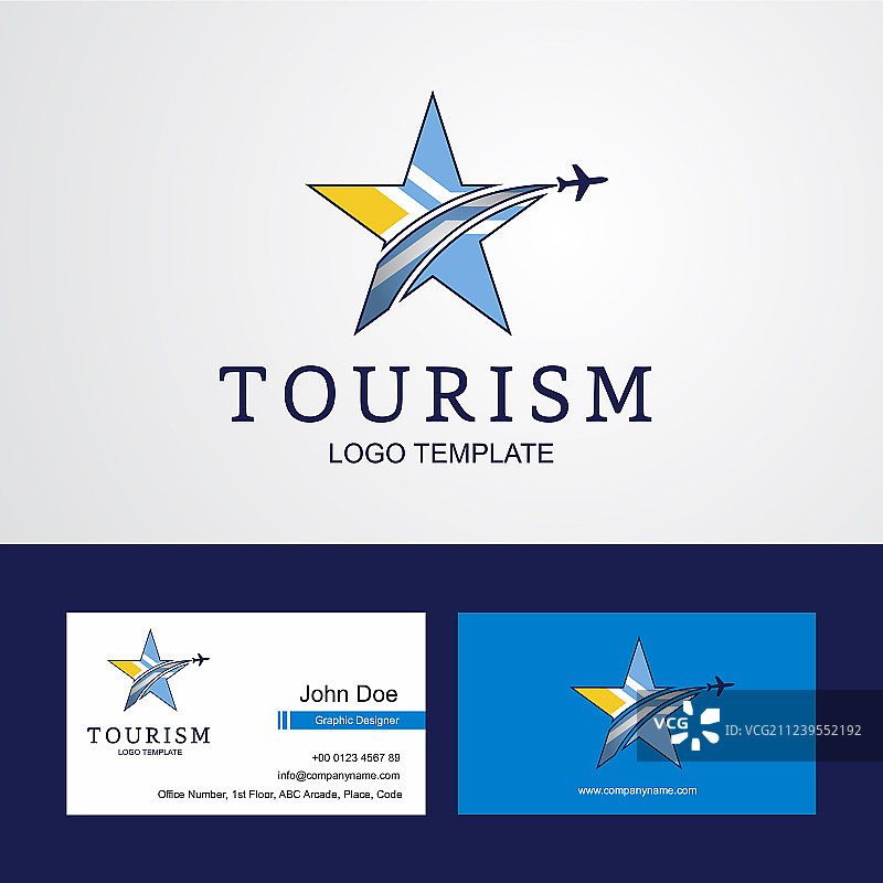 旅游图瓦旗创意星标志和企业图片素材