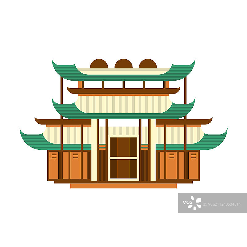 亚洲传统的宝塔建筑图片素材