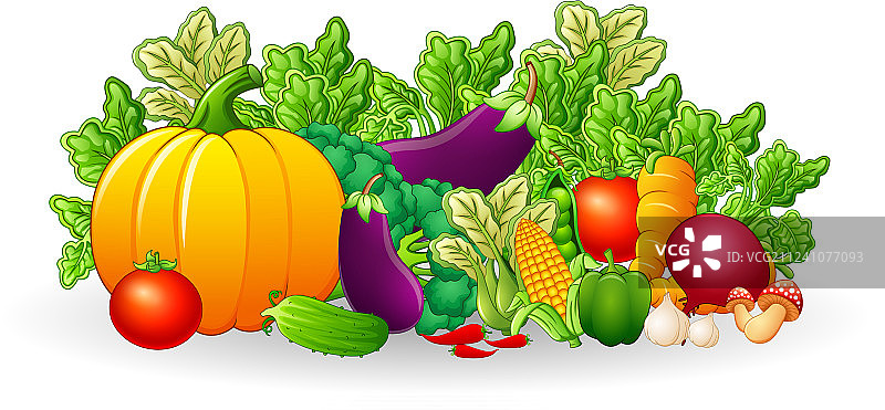 水果蔬菜卡通图片素材