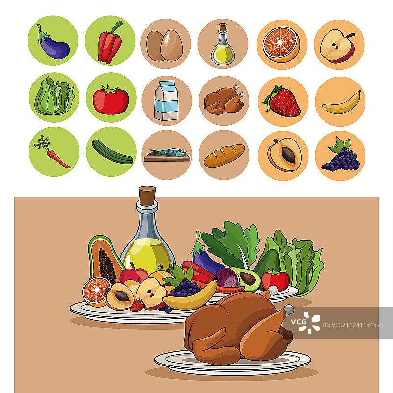 食物营养有利于维生素饮食形象图片素材