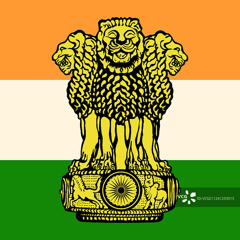 印度国旗和尼日尔国旗图片
