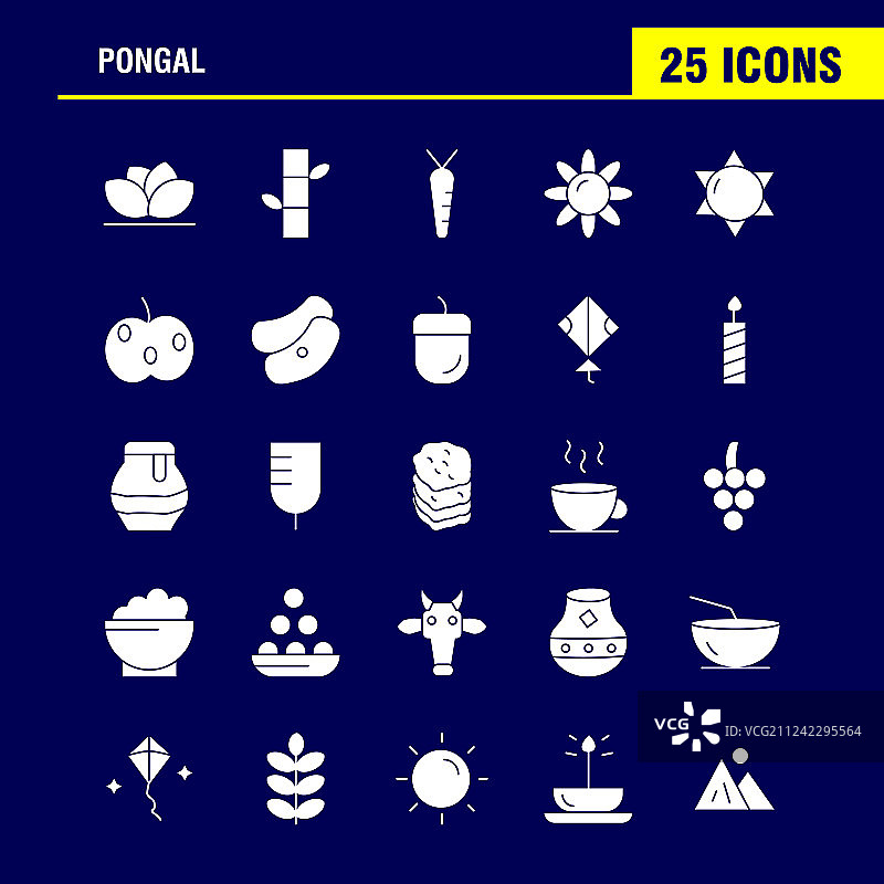 Pongal固体字形图标包的设计师和图片素材