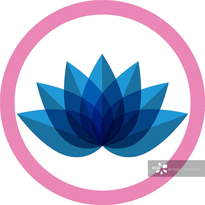 莲花标志，健康水疗和瑜伽图片素材