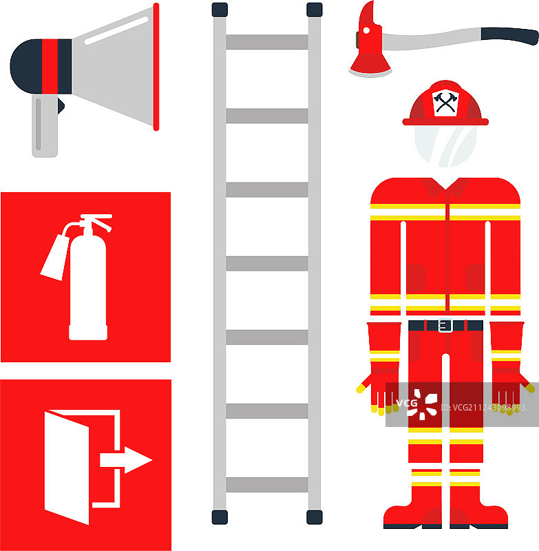 消防安全设备应急工具消防员图片素材