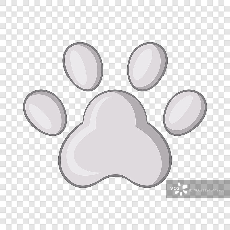 脚印猫脚卡通风格的图标图片素材