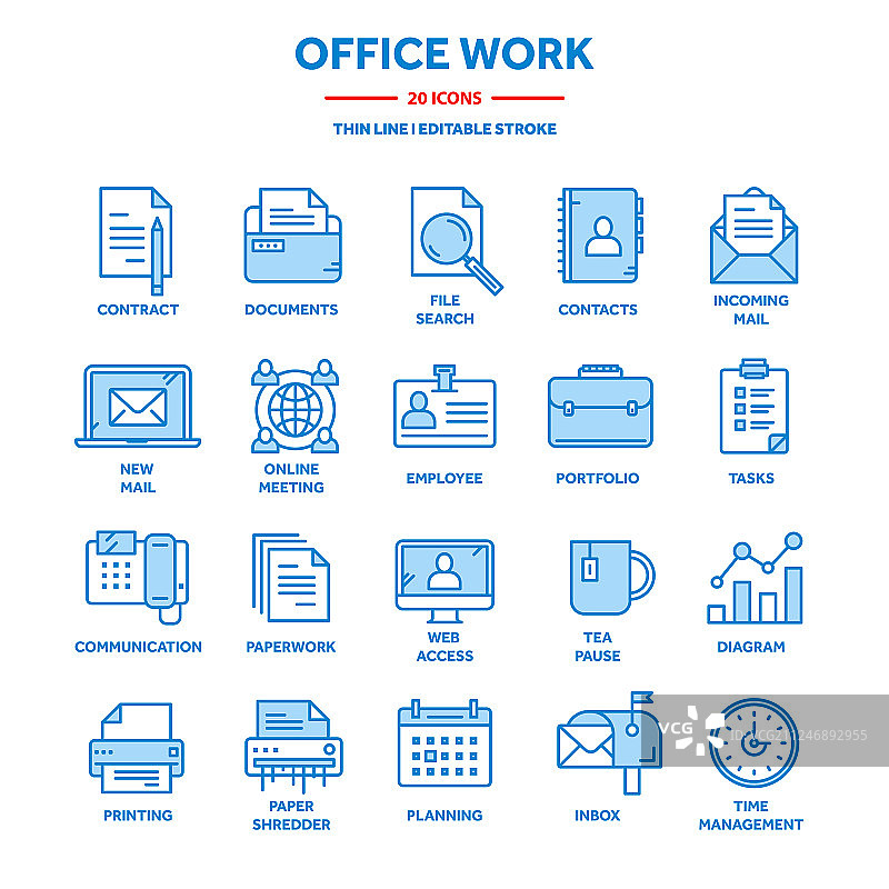 商务和办公室工作文件文书工作图片素材