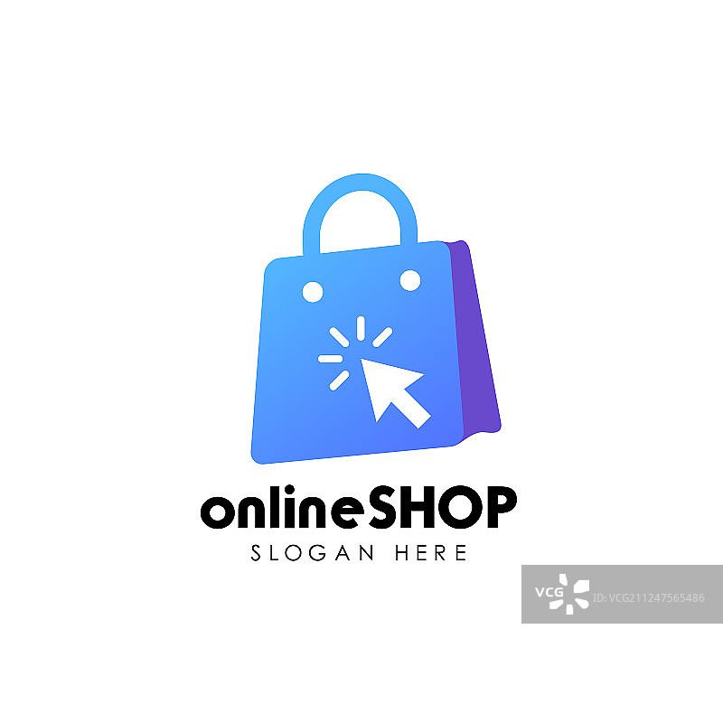 网上商店logo设计购物图标logo设计图片素材
