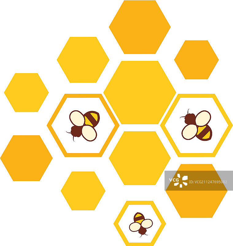 蜜蜂和蜂窝图标图片素材