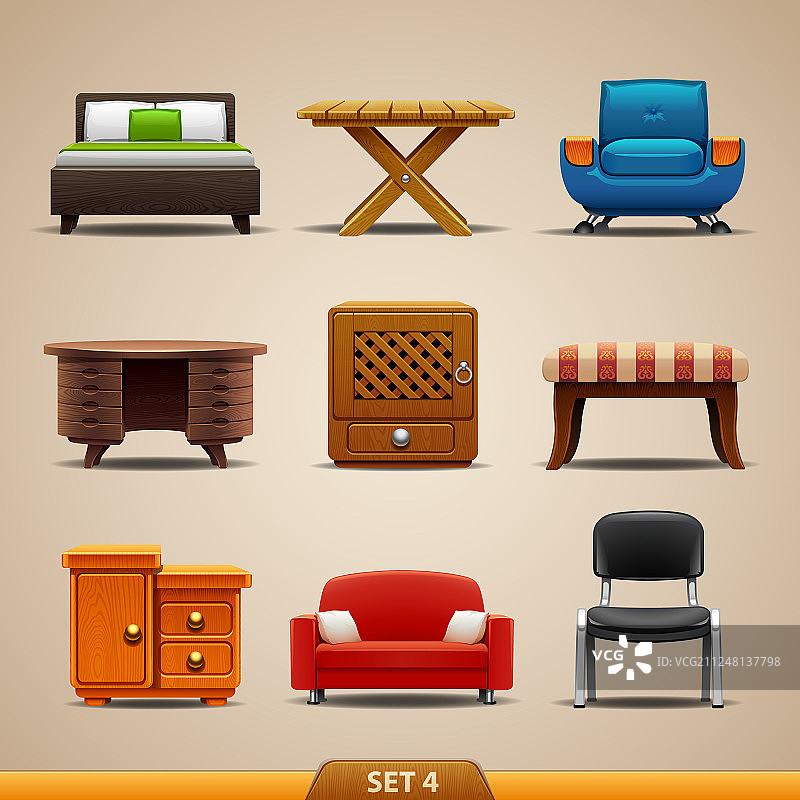 家具icons-set 4图片素材
