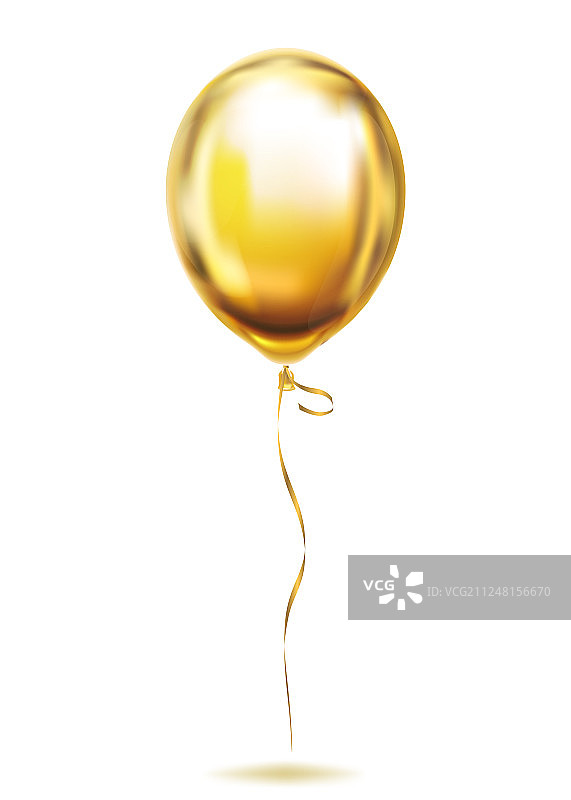 金箔简单的气球金球形象图片素材