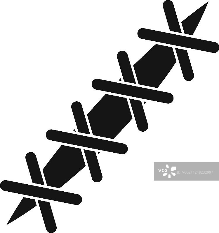 十字缝合图标样式简单图片素材