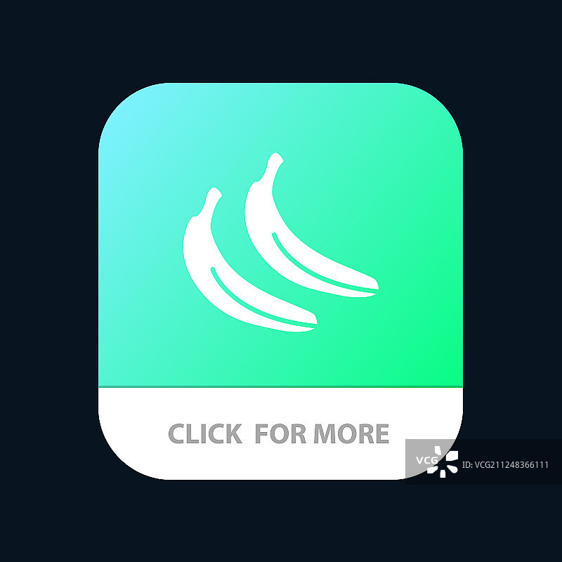 香蕉食品水果手机app按钮安卓和图片素材