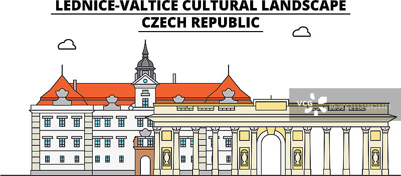 捷克共和国lednice valtice旅游图片素材
