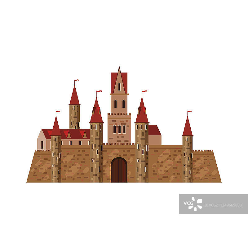 城堡要塞古建筑中图片素材