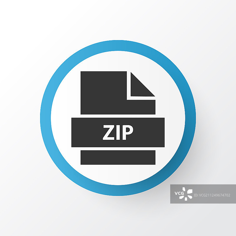 Zip图标符号优质隔离存档图片素材