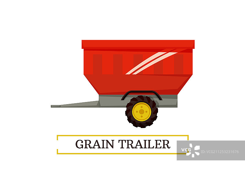 谷物拖车轮式集装箱图片素材