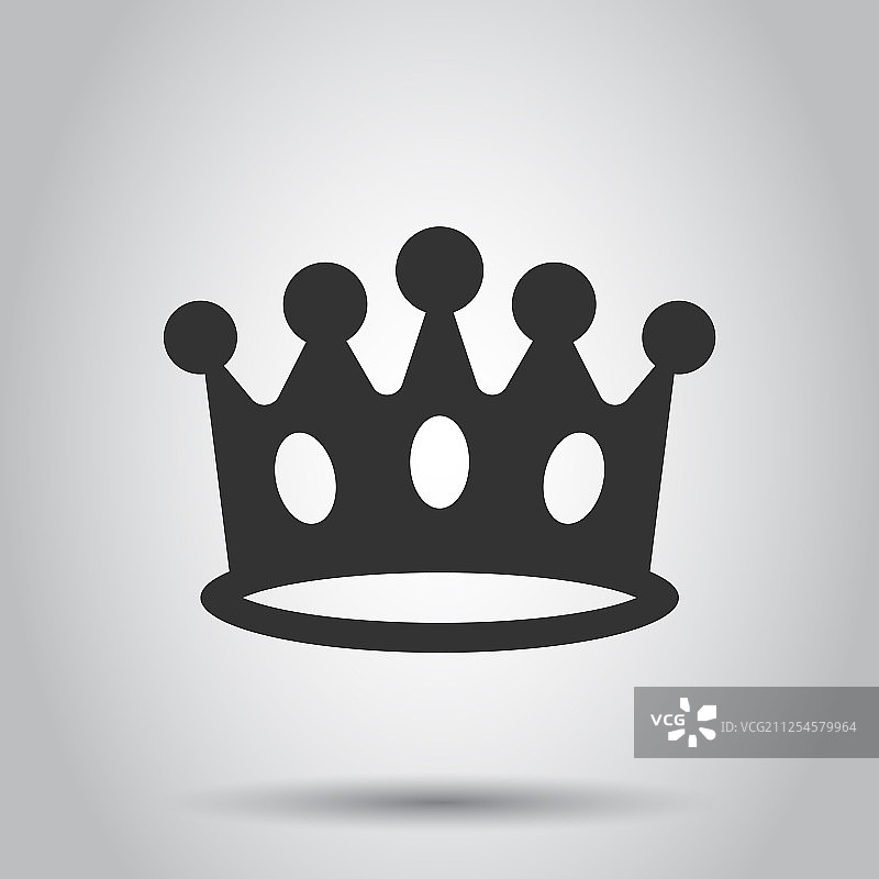 皇冠皇冠图标在平式皇室皇冠上图片素材