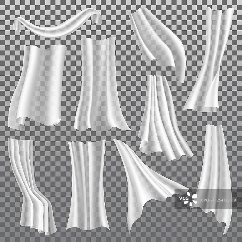透明窗帘白色窗帘3d图片素材