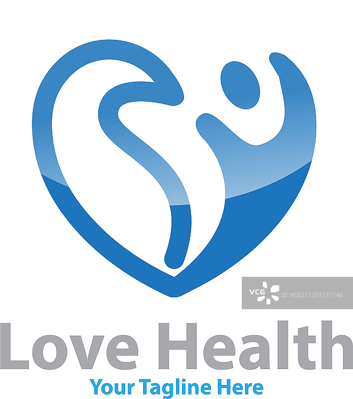 爱健康标志设计图片素材
