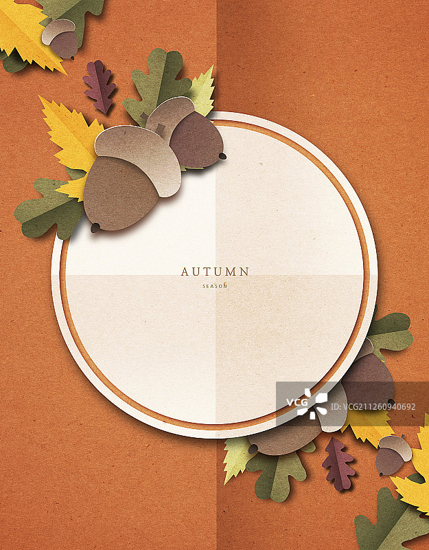 纸，纸艺术，秋天，落叶图片素材