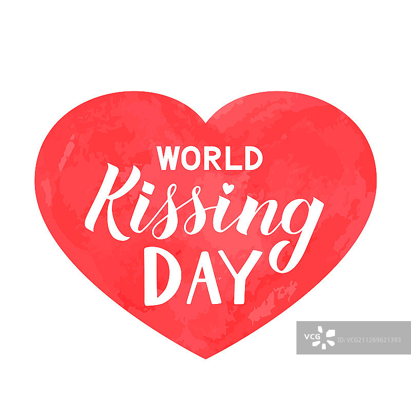 世界接吻日的红字图片素材