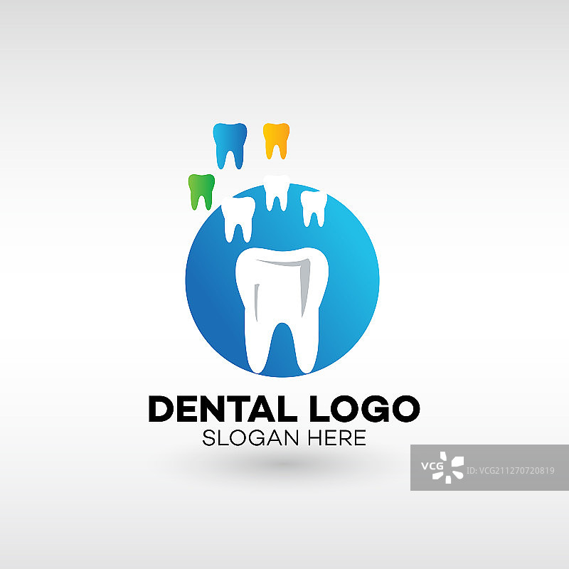 牙科诊所标志为牙科保健牙齿摘要图片素材