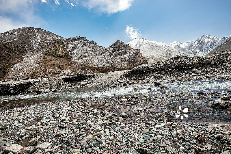 冰川河谷图片素材