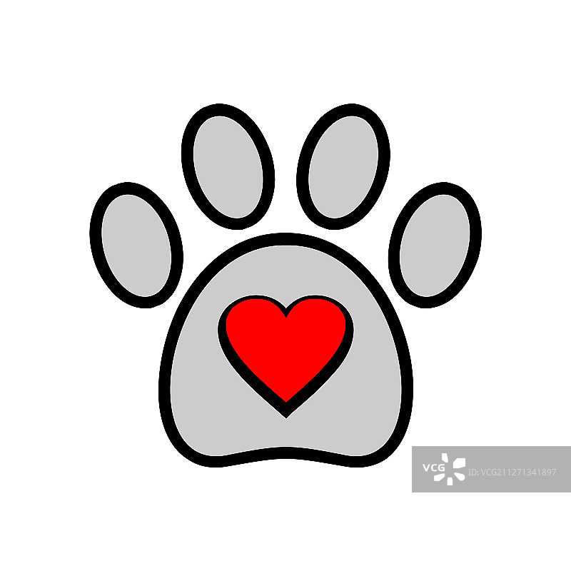 爱宠物狗标志图标图片素材