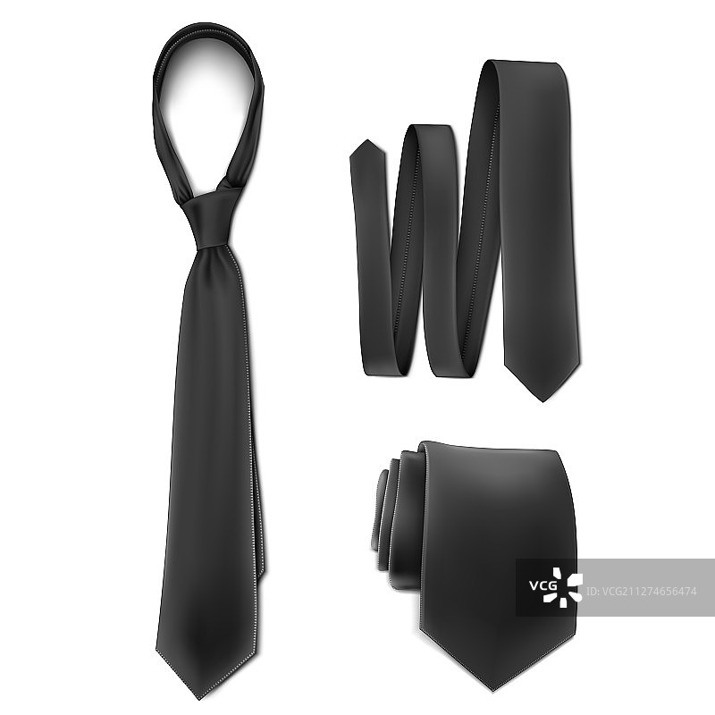 模拟黑色领带图片素材
