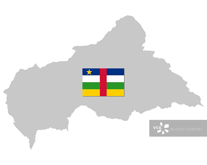 旗帜和地图中非共和国图片素材