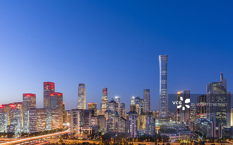 北京CBD的楼群全景图片素材