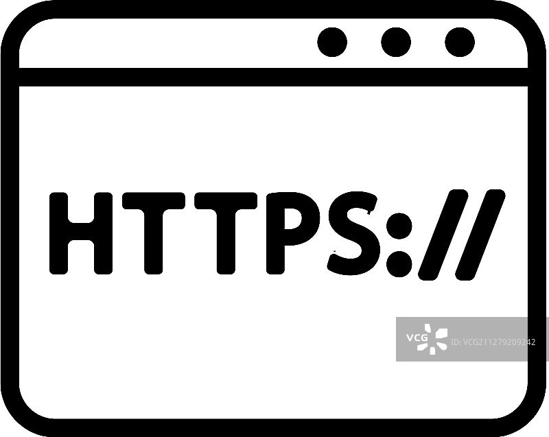 HTTPS协议隔离轮廓图片素材