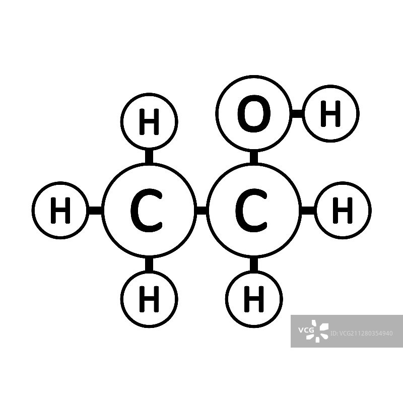 乙醇分子图标图片素材