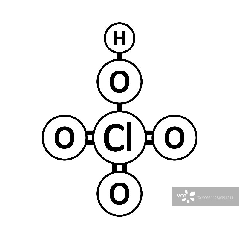 高氯酸分子图标图片素材