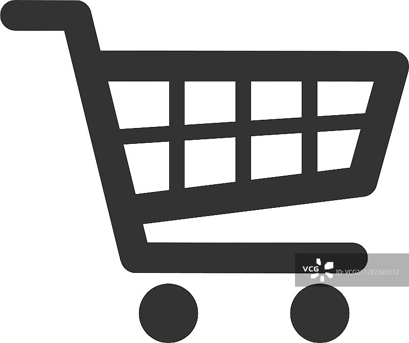 Web商店购物车图标形状按钮图片素材
