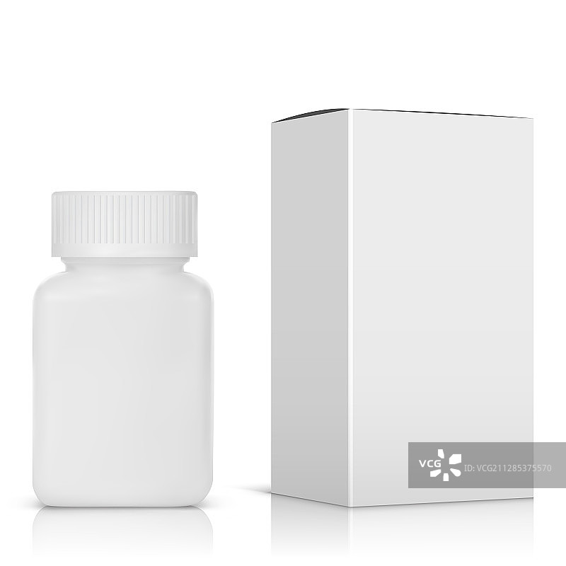 药瓶白色背景白色塑料图片素材