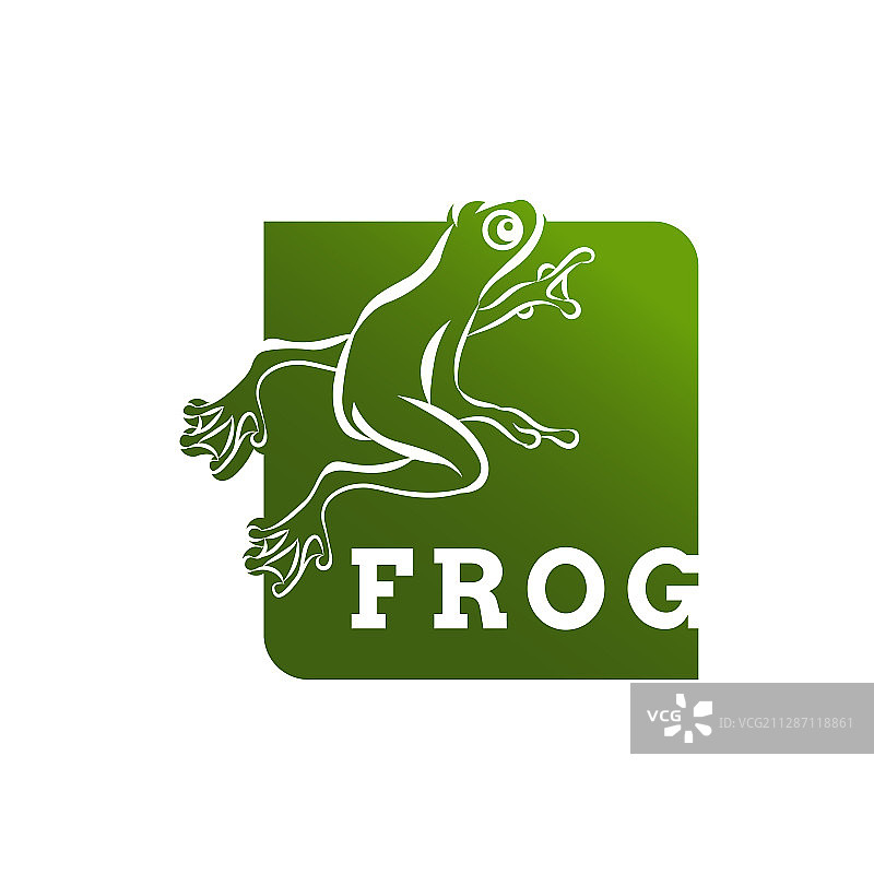 青蛙标志设计象征蟾蜍图片素材