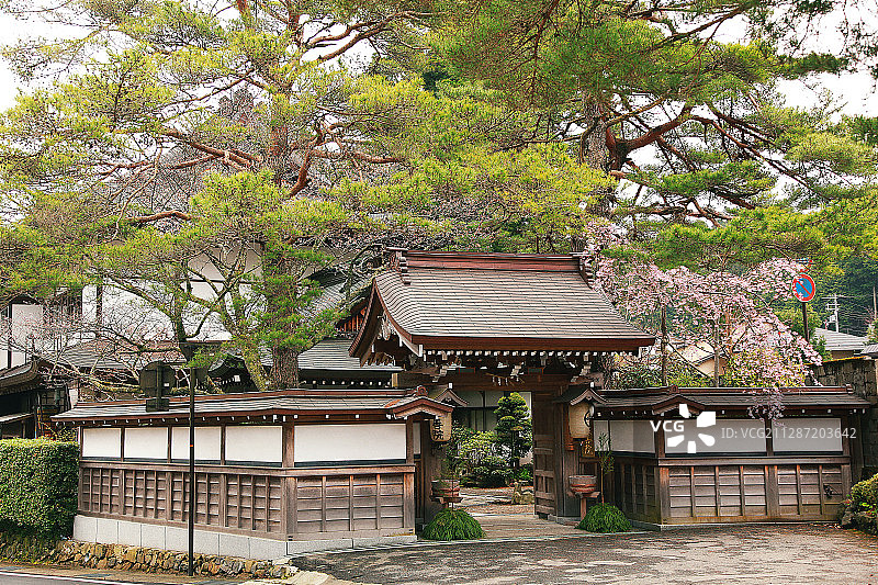 日本和歌山县高野山寺院图片素材