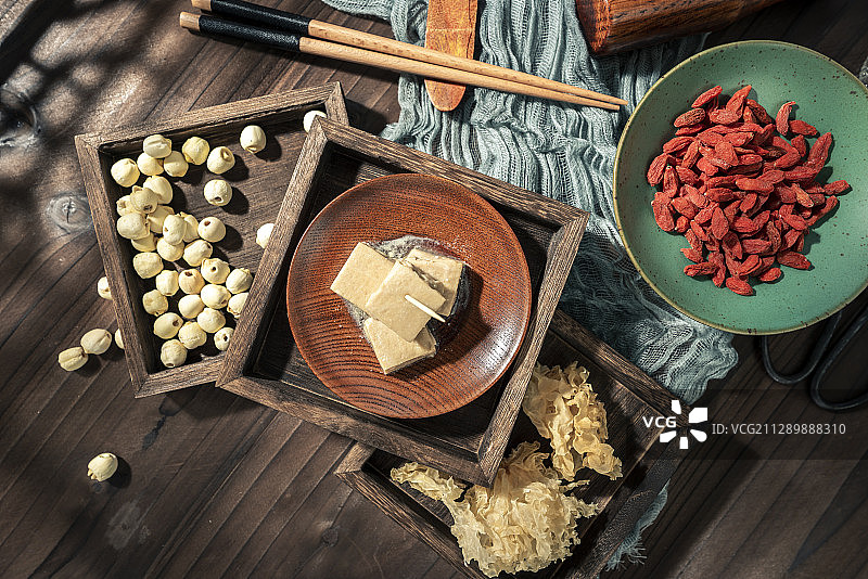 豆腐卤美食摆盘图片素材