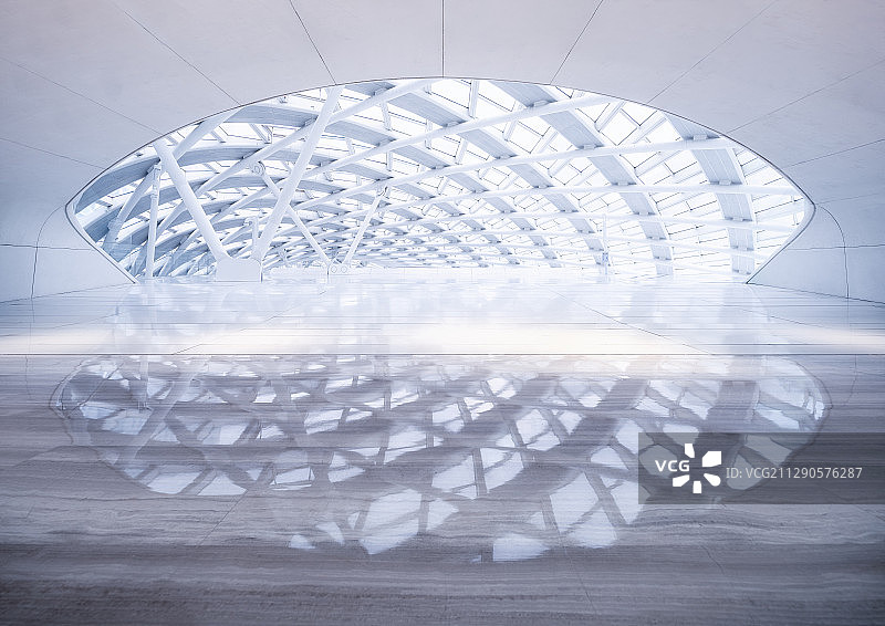 北京市凤凰中心未来科幻钢结构室内空间建筑平面图片素材