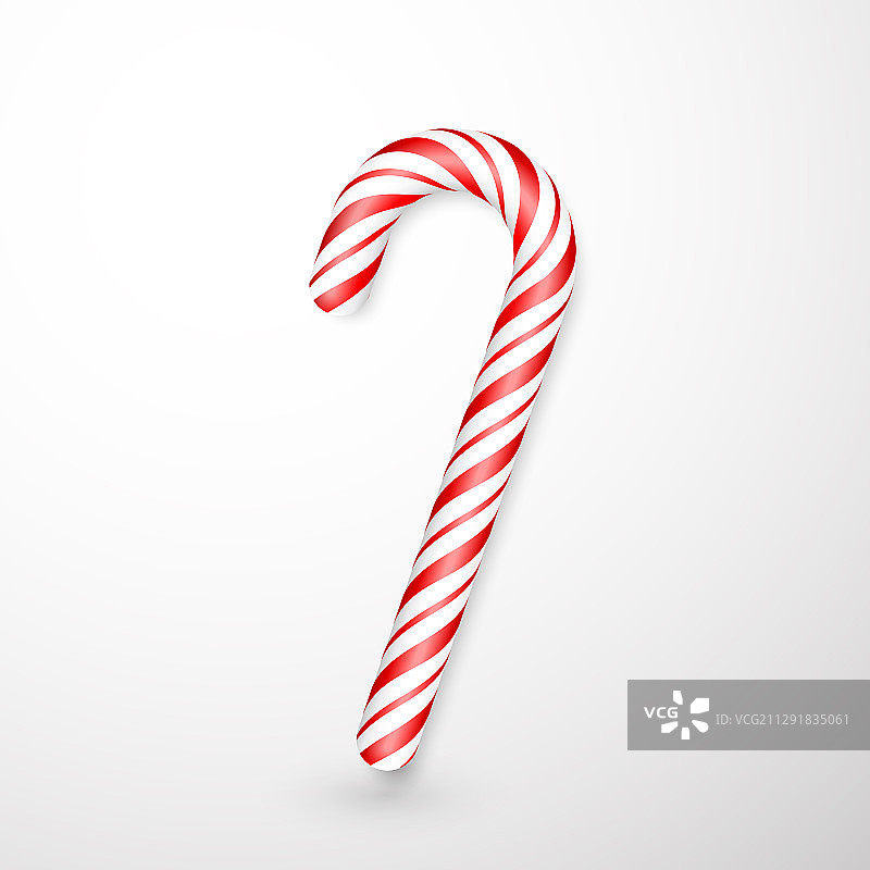 圣诞糖果手杖孤立在白色的背景图片素材