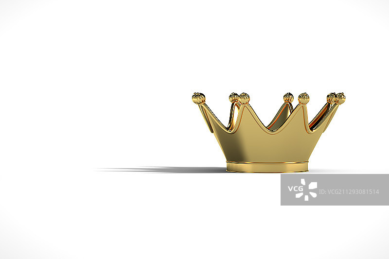 金色皇冠，三维图形图片素材
