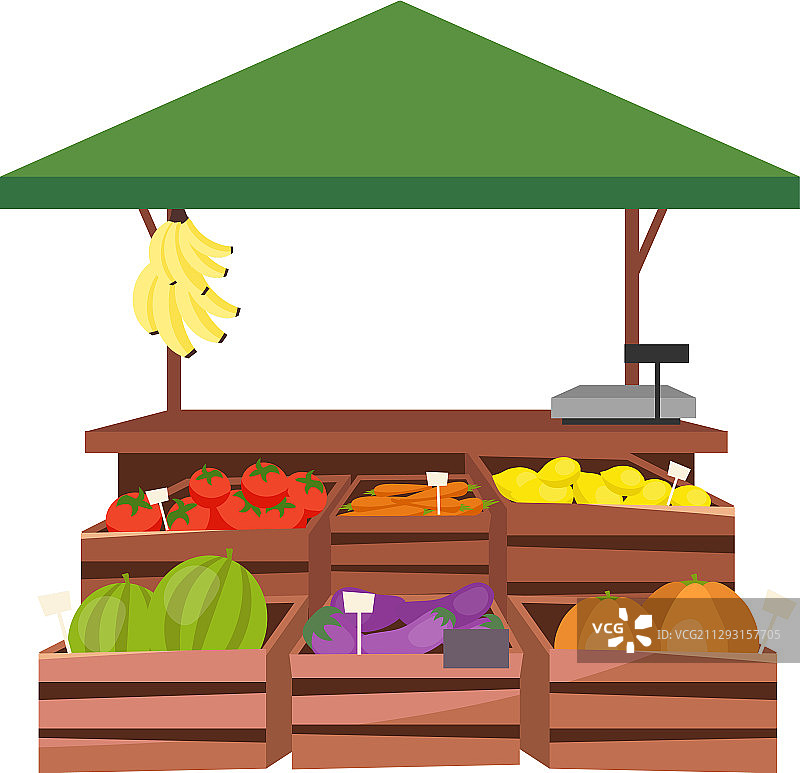 水果蔬菜市场摊位单位农场图片素材