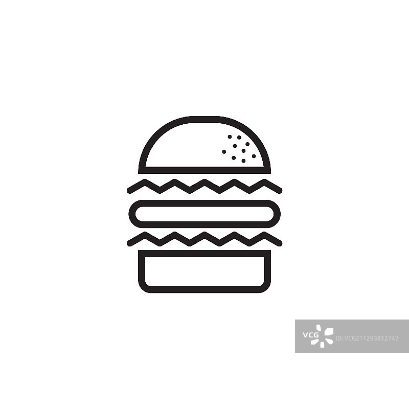 汉堡餐厅标识设计模板图片素材