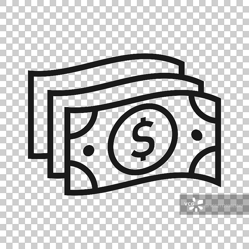 金钱堆栈图标在平面风格的现金交换图片素材